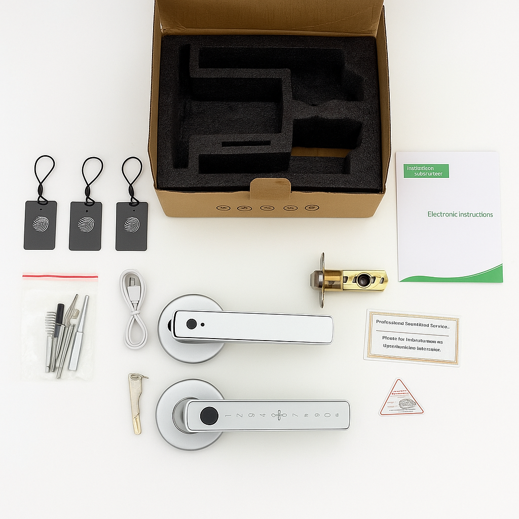 Cerradura inteligente Con Huella + PIN + App + Tarjeta IC